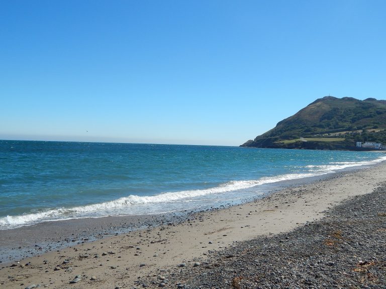 The seafront (with Bray Head in the background) in Bray, Co. Wicklow, Ireland